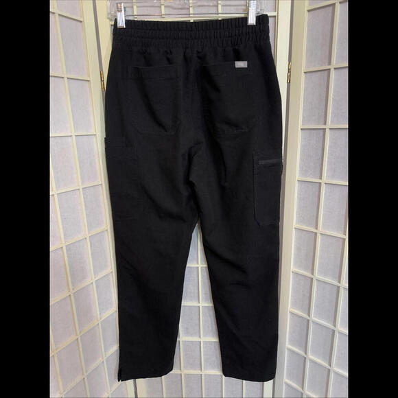 Figs SCRUB Bottoms Black Surgical Drawstring Small MEDICAL UNIFORM Preppy Trendy - Picture 2 of 12